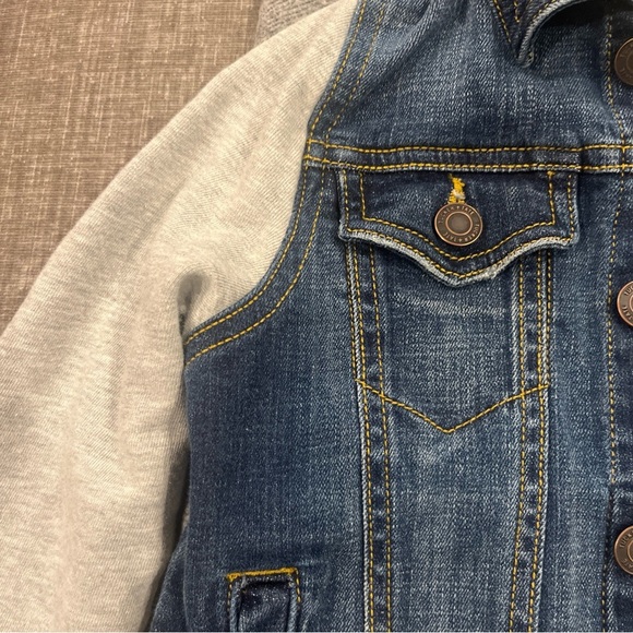 Tucker + Tate Blue and Gray Hooded Jean Jacket - Picture 4 of 9